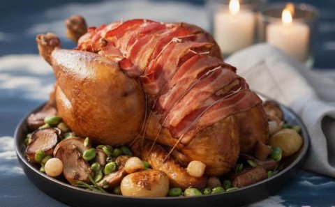 Dinde farcie aux cèpes