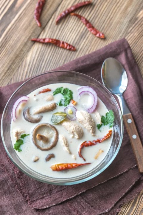 Soupe Tom Kha Kai thaïlandaise au Thermomix