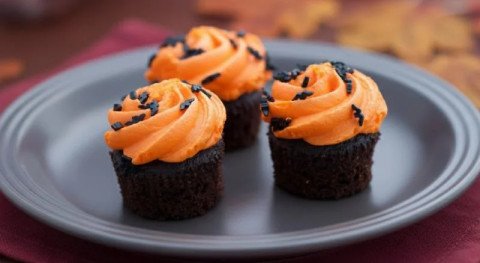 Cupcakes d'Halloween chocolat orange