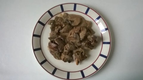 Foies de volaille et champignons à la Packo