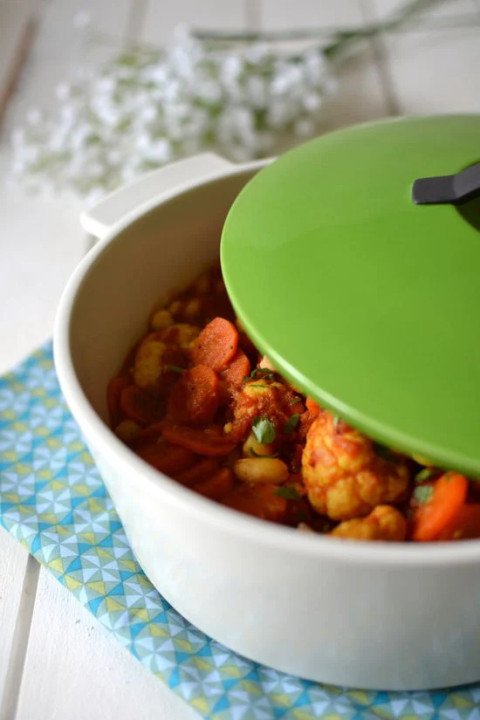 Ragoût végétarien aux légumes et riz