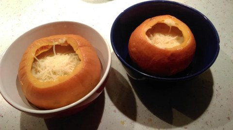 Velouté de potimarron et butternut