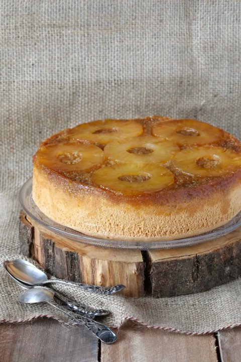Gâteau à l'ananas caramélisé