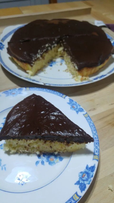 Gâteau noix de coco et chocolat façon congolais