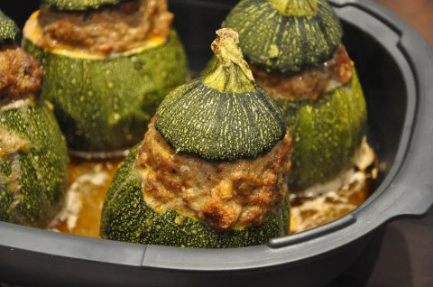 Courgettes rondes, farce facile et bonne !!!