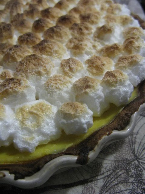 Tarte au citron meringuée toute douce