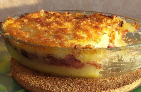 Hachis parmentier au corned beef