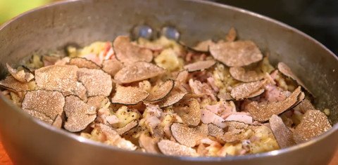 Risotto de coquillettes jambon truffe par Laurent Mariotte
