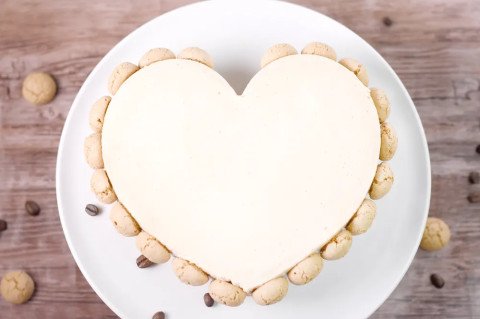 Cheesecake café et amaretti