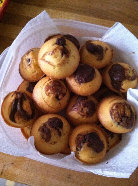 Muffins marbrés Coco/Nutella