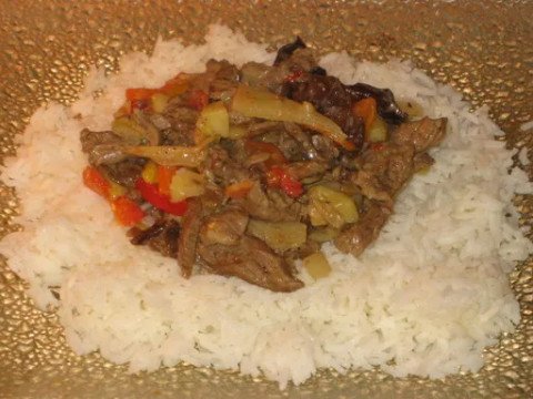 Lanières de boeuf royales à la chinoise