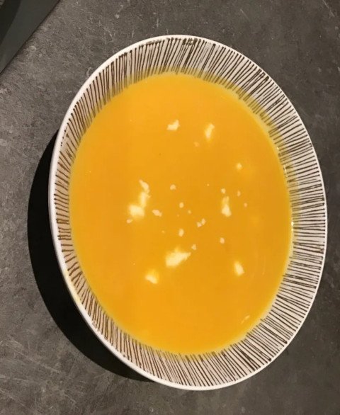Soupe de courge au roquefort