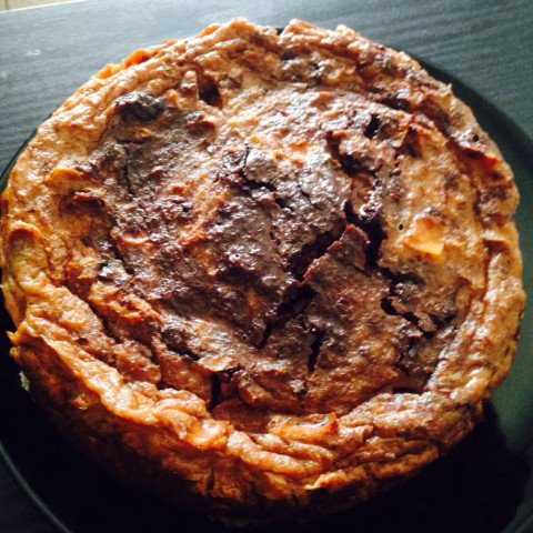 Pudding de pain vanillé au chocolat