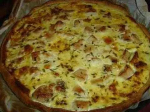 Tarte au poulet à l'estragon