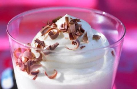 Mousse au chocolat blanc