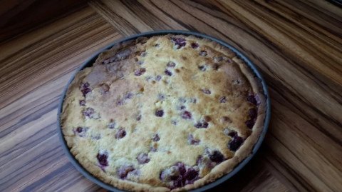 Fondant chocolat blanc, coco, framboises