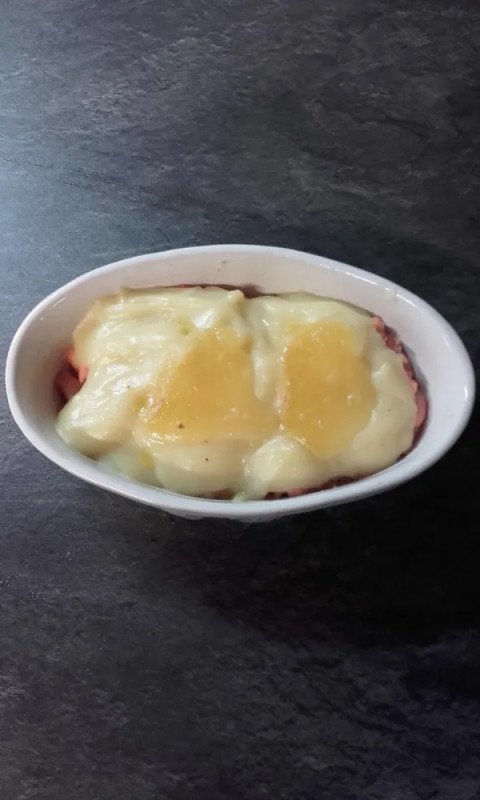 Gratin de saumon au comté