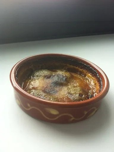 Crème citron chocolat au four