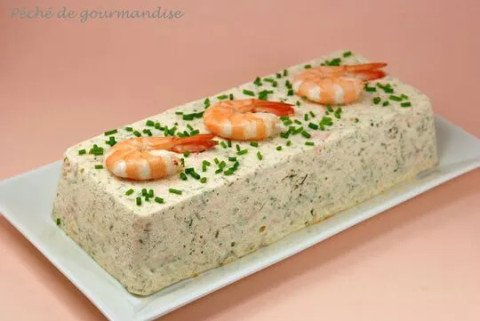Terrine de poisson et langoustine