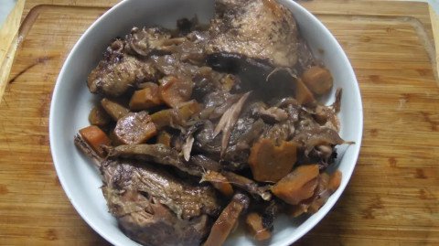 Civet de canard au vin de Cahors