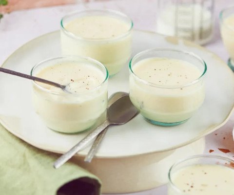 Petits pots de creme a l'absinthe