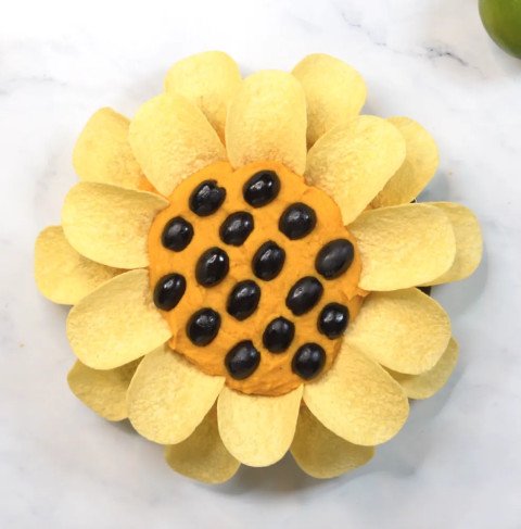 Tournesol apéritif (houmous patates douces et pois chiches)