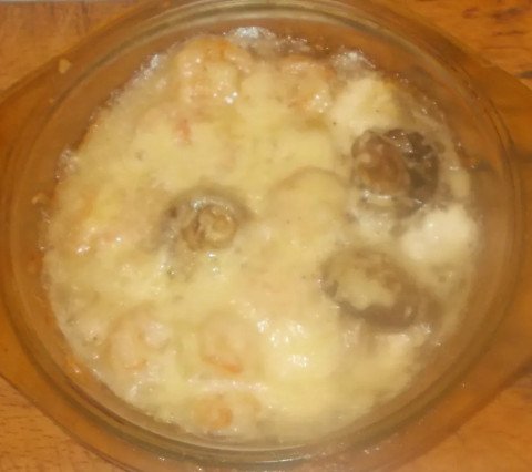 Cassolette de crevettes