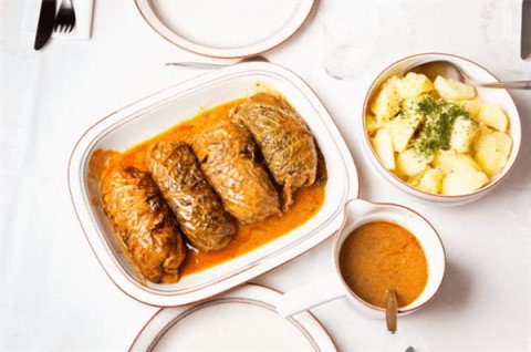 Feuilles de choux farcies