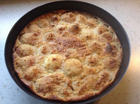 tarte aux pêches et pain d'épice