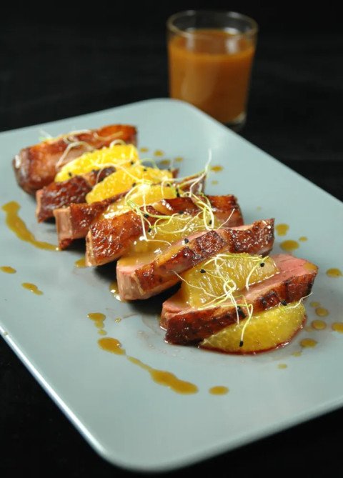 Magret de canard au thé Earl Grey et à l'orange