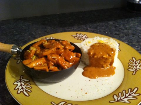 Poulet au lait de coco et citron