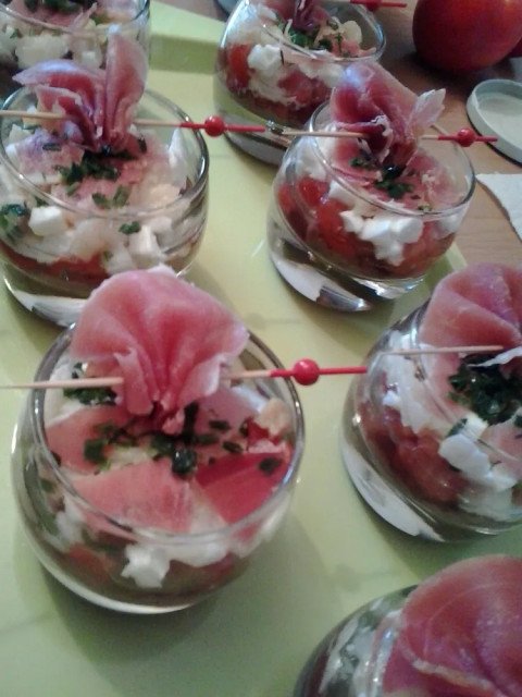 Verrine à l'italienne