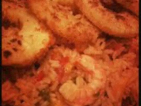 Jambalaya aux crevettes et à l'ananas