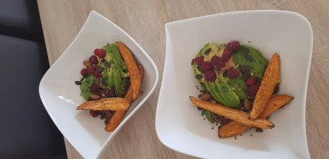 salade fraîcheur quinoa avocat et patates douces