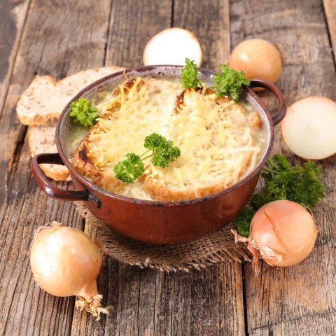 Soupe à l'oignon au monsieur cuisine