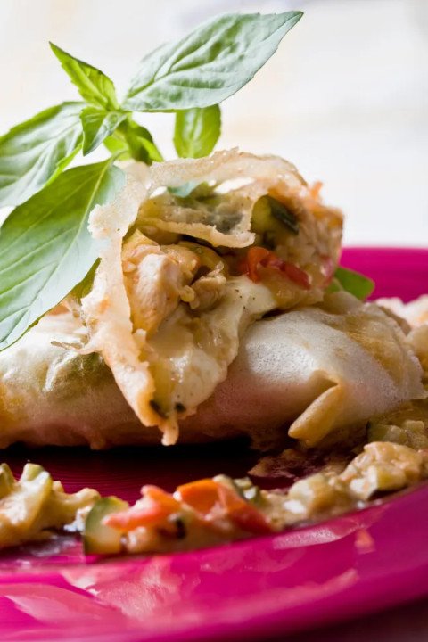 Papillottes de poulet à l'italienne