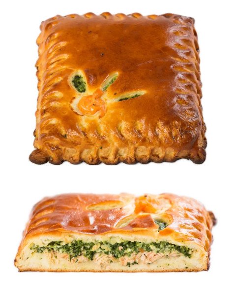 Cake au saumon, fromage et herbes