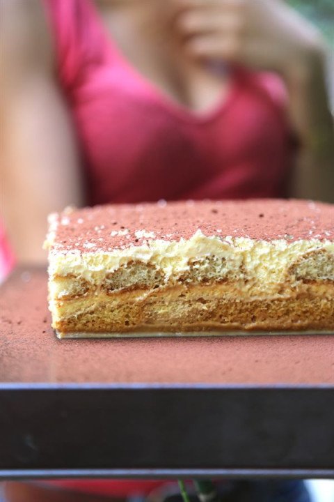 Gâteau de tiramisu au caramel