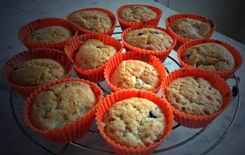 Muffins banane-chocolat-pralin