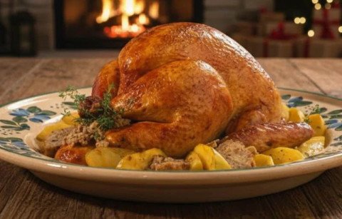 Dinde farcie au whisky