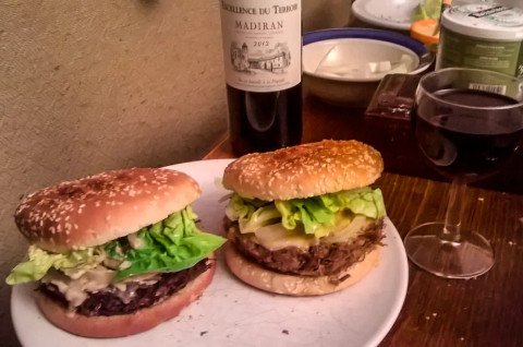 Burgers au confit de canard