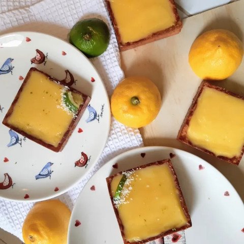 Lemon curd au basilic