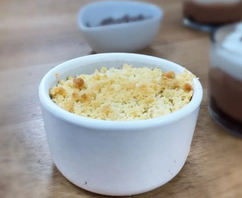 Verrine de crumble au potimarron