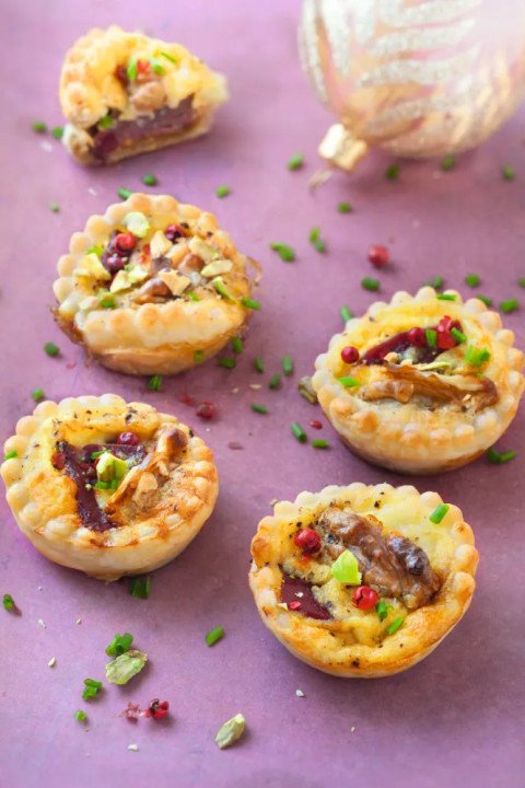 Mini tartelettes au magret fumé