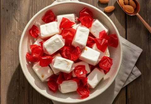 Bonbons de nougat tendre