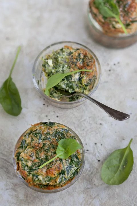 Soufflé d'épinards au gruyère