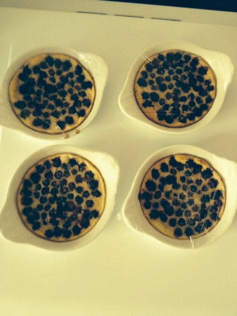 Mini-clafoutis aux mûres