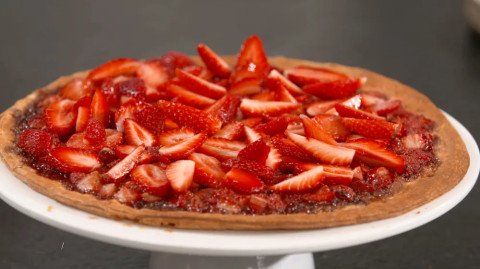 Tarte fine aux fraises par Laurent Mariotte