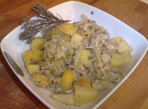 Chou chinois au thym