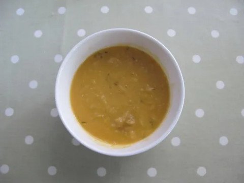 Soupe de lentilles de corail au chorizo